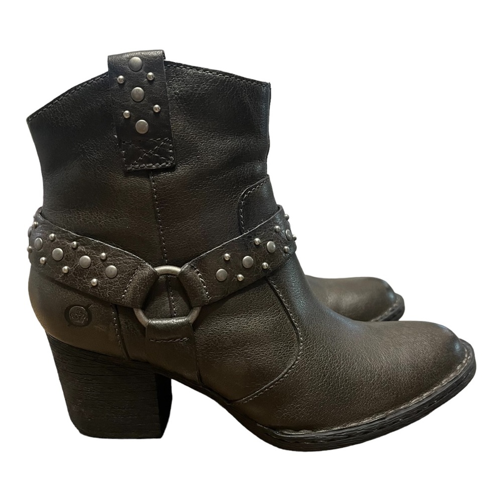 BORN Slater Studded Harness Western Boots Size 6.5 - Picture 4 of 12
